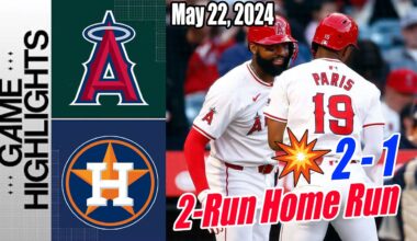 Angels vs Astros [Highlights] May 22, 2024 | Kyren Paris - The first Major League home run !