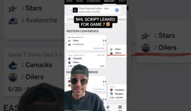 NHL SCRIPT FOR GAME 7 LEAKED #nhl #shorts