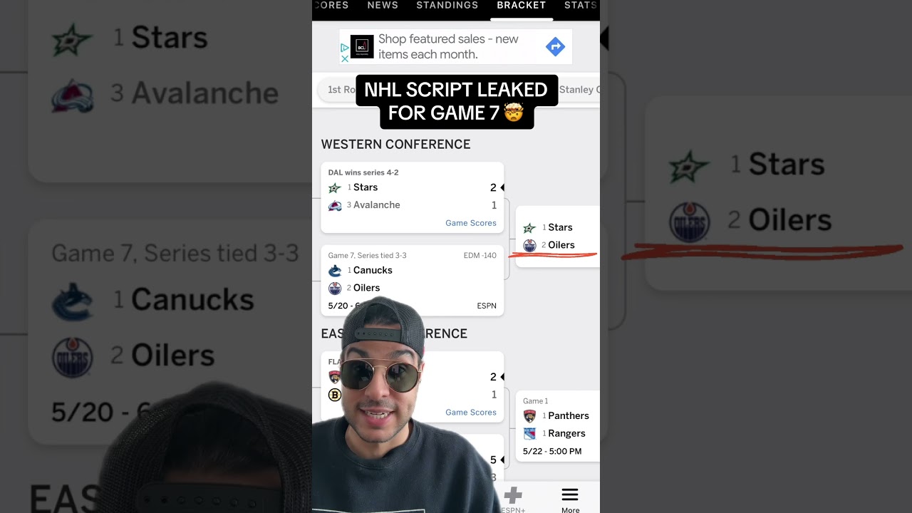 NHL SCRIPT FOR GAME 7 LEAKED #nhl #shorts