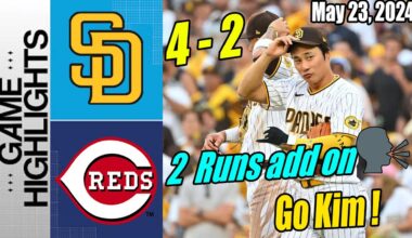 SD Padres vs Cincinnati Reds Highlights [May 23, 2024] | A lil' two out thunder from Kim Ha-Seong