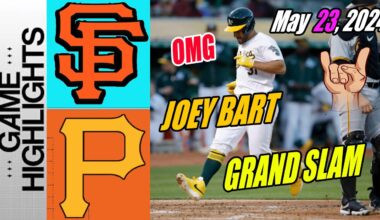 Pittsburgh Pirates vs Giants [JOEY BART Grand Slam 💥] 05/23/24 | Pirates blow the lead again!! 💖