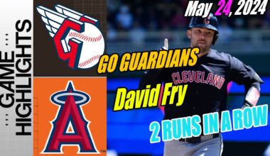 Cleveland Guardians vs Angels [Highlights] May 24, 2024 | Guardians BACK with 2 runs 💪