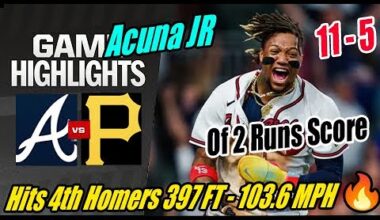 Braves vs Pirates [TODAY] Highlights (05/24/24) | Acuna Jr Hits 4th Homers 💥 397 FT - 103.6 MPH 🔥