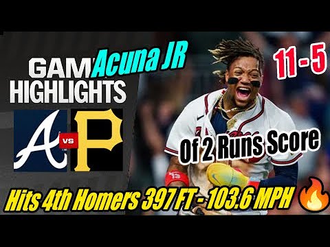Braves vs Pirates [TODAY] Highlights (05/24/24) | Acuna Jr Hits 4th Homers 💥 397 FT - 103.6 MPH 🔥
