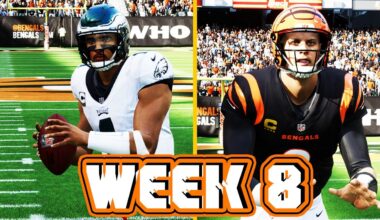 THE CINCINNATI BENGALS VS THE PHILIDEPHIA EAGLES WEEK 8 SIMULATION! (MADDEN 25 ROSTERS)