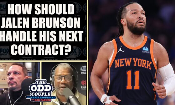 How Should Jalen Brunson Handle is Next Contract with the Knicks? | THE ODD COUPLE