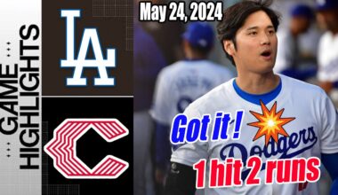 Los Angeles Dodgers vs Cincinnati Reds Highlights [May 24, 2024] | Ohtani likes best - Run to Run!