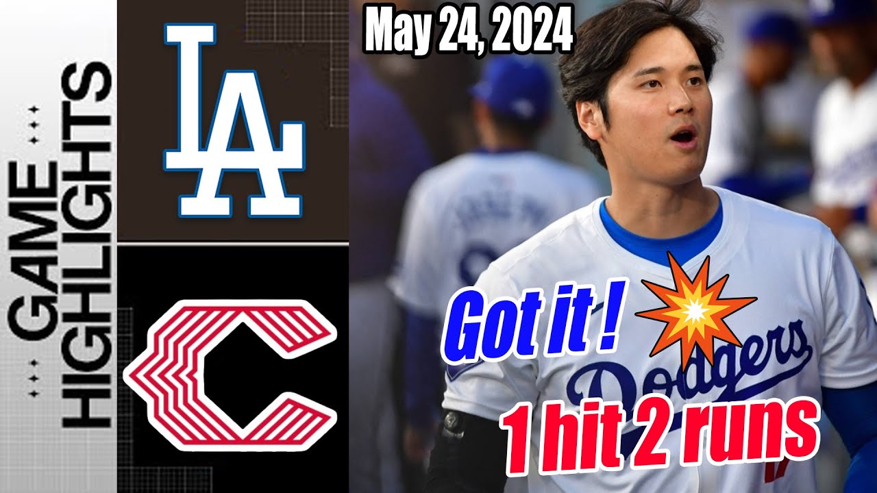 Los Angeles Dodgers vs Cincinnati Reds Highlights [May 24, 2024] | Ohtani likes best - Run to Run!