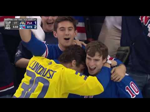 Barclay Goodrow OT Winner Vs Panthers | Radio & TV Feeds | FLA vs NYR | May 24th, 2024