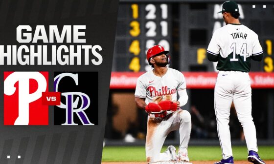 Phillies vs. Rockies Game Highlights (5/25/24) | MLB Highlights
