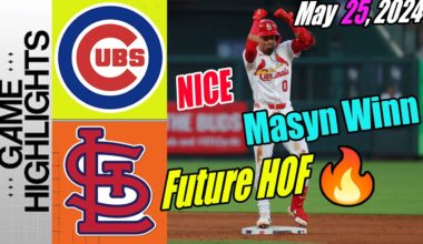 Cardinals vs Cubs [Highlights] 05/25/24 | Masyn Winn showing off for the national audience! 😁