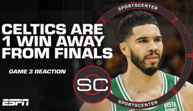 Celtics vs. Pacers Game 3 FULL REACTION: Boston one win away from the NBA Finals | SportsCenter