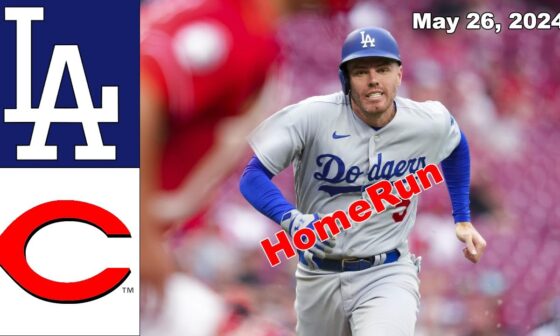 Los Angeles Dodgers vs Cincinnati Reds Highlights May 26, 2024 | MLB Highlights | 2024 MLB Season