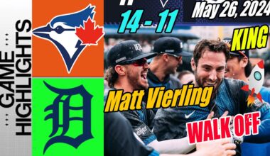 Detroit Tigers vs Blue Jays FULL GAME (05/26/24) [Vierling WALK OFF 💥] | Best game of the year! 💯