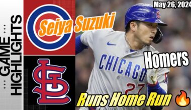 Chicago Cubs vs St. Louis Cardinals (Today Highlights) | May 26, 2024| MLB Highlights 2024 🤠