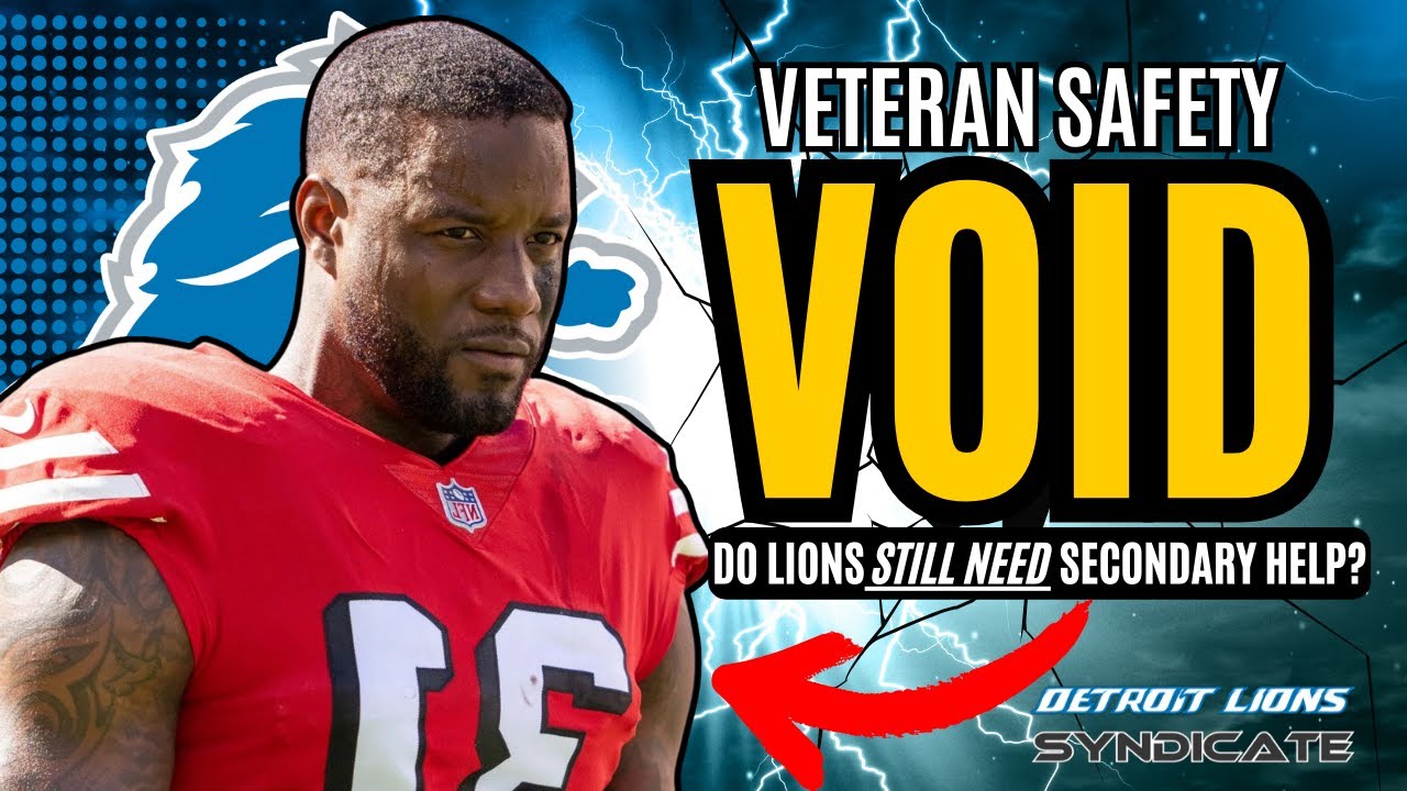Should The Detroit Lions FILL The Veteran SAFETY VOID By Signing Tashaun Gipson Sr?