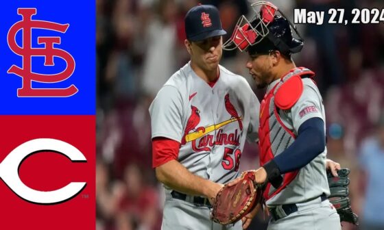 Cardinals vs Reds GAME Highlights May 27, 2024 | MLB Highlights | 2024 MLB Season