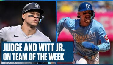 New York Yankees' Aaron Judge & Kansas City Royals’ Bobby Witt Jr. headline Ben's Team of the Week