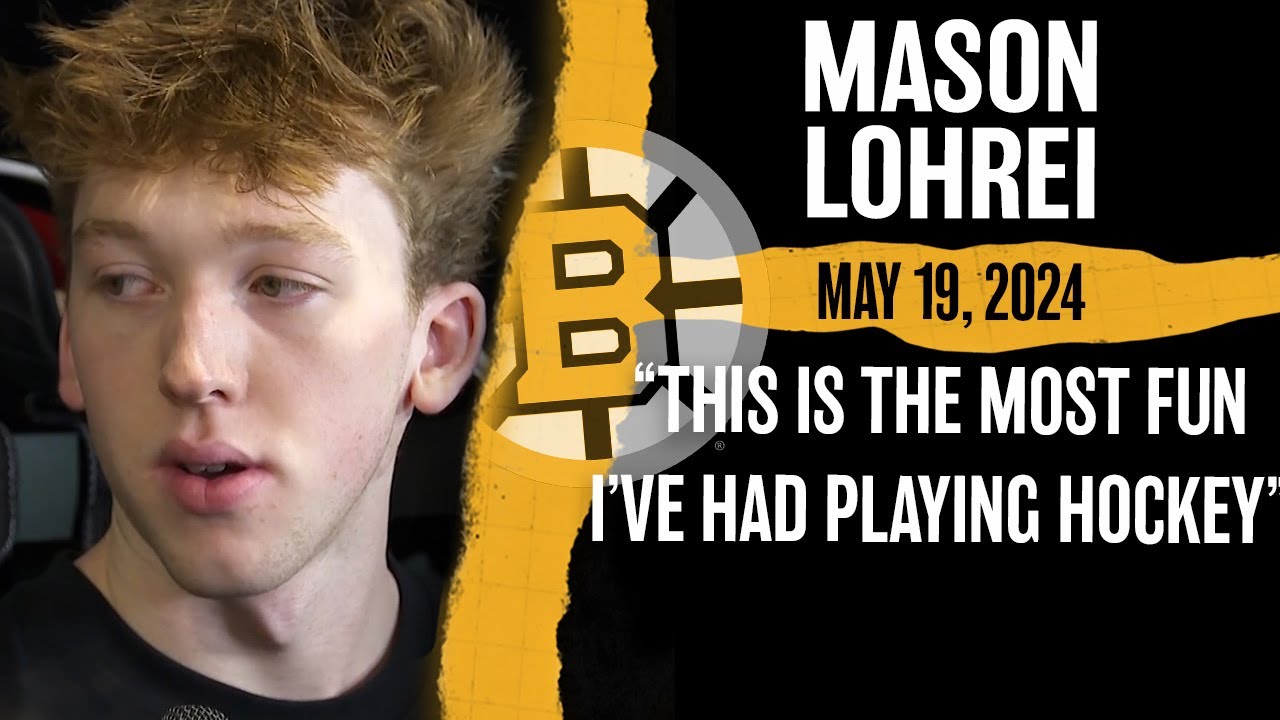 Bruins' Rookie Mason Lohrei On How Much Fun He Had In His First NHL Season