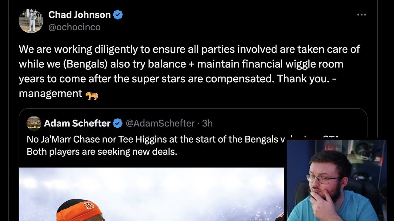 BENGALS FAN REACTS TO CHAD JOHNSON SAYING THIS ON TWITTER ABOUT JA'MARR CHASE NOT BEING AT OTA'S!!