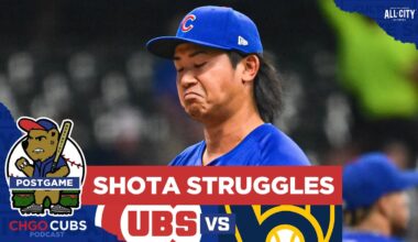 Shota Imanaga struggles in Chicago Cubs loss vs Brewers | CHGO Cubs POSTGAME Podcast