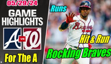 Atlanta Braves vs Nationals [Highlights] May 29, 2024 Ozzie Albies open scores . Rocking Braves 🤘🤘🤘
