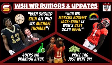 👀WSH WR Rumors: "WSH Should Sign All-Pro WR Michael Thomas" + WSH Best UDFA! + Brandon Aiyuk Price📈