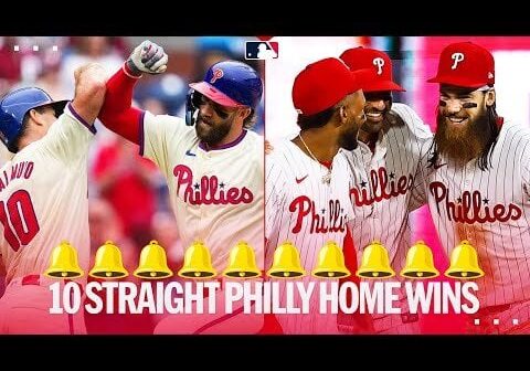 THE BELL WON'T STOP RINGING! The Phillies have won 10 straight in Philly for 1st time since 2010!