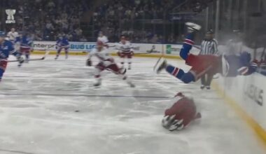 Trouba’s attempted hit on Martin Necas last night.