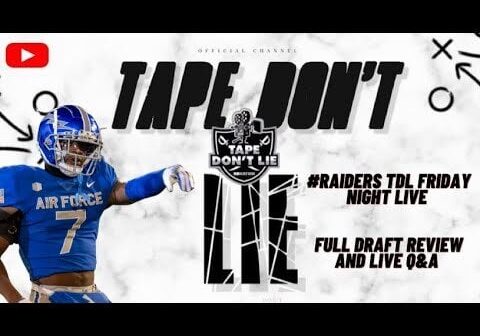[Tape Don’t Lie] #Raiders TDL Friday Night Live full draft review and live Q&A