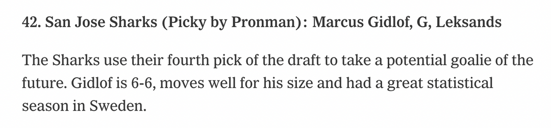 Athletic Mock Draft for picks 14, 33, + 42