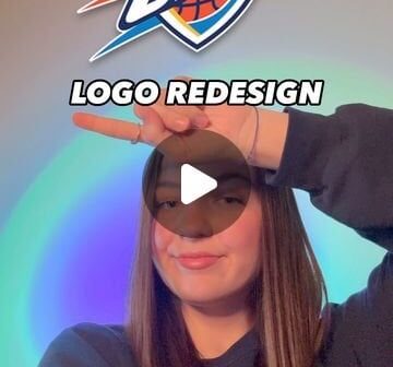 Emily Morgan on Instagram: "OKC Thunder🌩️ logo redesign!!!”
