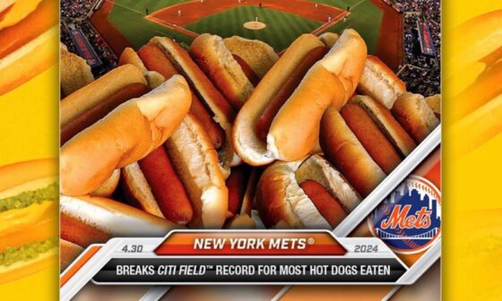 Topps is making $1 cards to commemorate the $1 hot dogs night