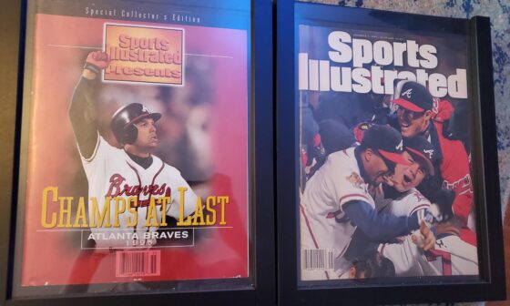 My buddy is going through some junk wax and found a David Justice card. So I went through my closet and found these sports illustrated my parents gave me.