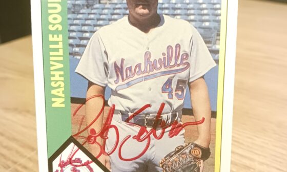 Posting a Reds autographed card every day until we win the World Series. Day 325: Bob Sebra
