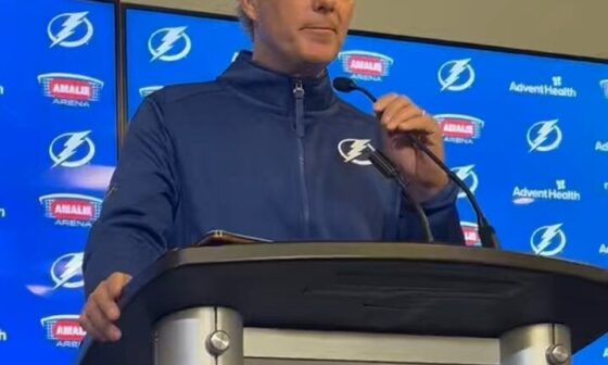 #GoBolts HC Jon Cooper addresses and apologizes for his Game 5 postgame press conference regarding “goalies in skirts.”  Coach mentions being the father of two girls who play sports and a massive advocate of women’s hockey and sports.