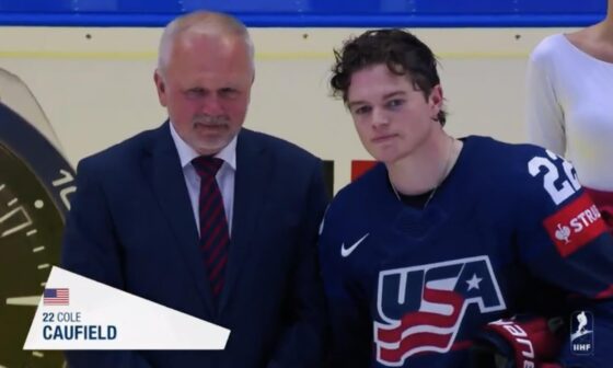 Cole Caufield named Team USA’s player of the game