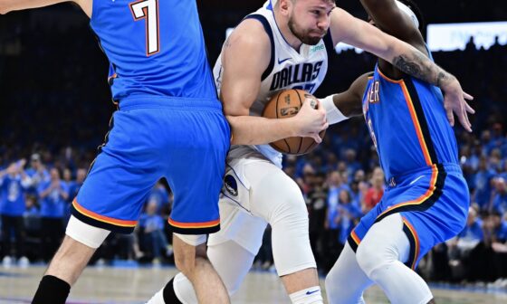 [NBA University] Luka is currently shooting 94.1% at the rim in the playoffs… But he is only averaging 2.1 rim FGA/g compared to 3.8 rim FGA/g during the regular season.