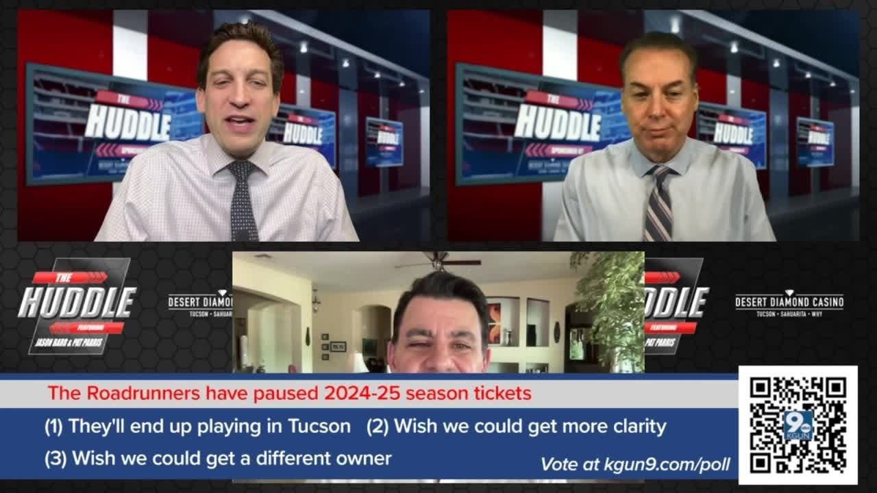 Jason Barr KGUN and Pat Parris KGUN talk hockey in Arizona and drill down on the potential future of the Tucson Roadrunners with Craig Morgan, senior writer at PHNX Sports