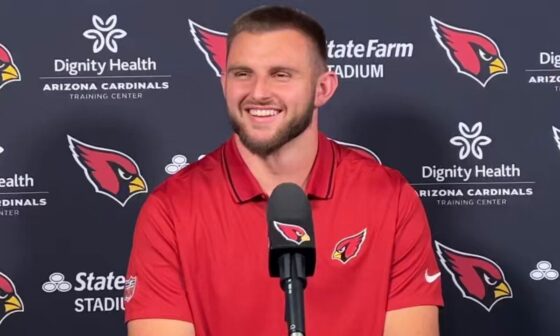[PHNX Cardinals] “If you look at me…just like a big white dude from the Midwest…think prolly a good blocker but can’t really move…these opportunities are to prove people wrong and to prove myself right.”  New Arizona Cardinals TE Tip Reiman has a message for the doubters…  #Birdgang 