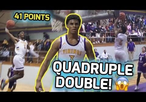Keon Coleman Drops 41 Point QUADRUPLE DOUBLE In First Playoff Game! Throws Down In Game 360 JAM! 🤩