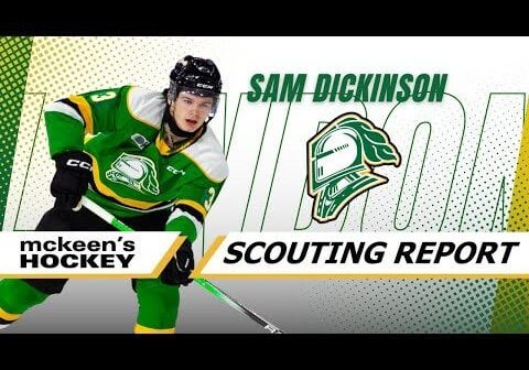 [McKeen's Hockey] Scouting Report - Sam Dickinson 2024 NHL Draft