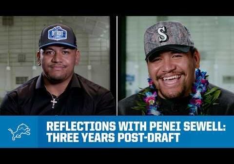 [LIONS]: Penei Sewell: Same Interview, Three years apart