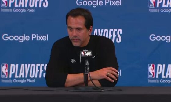 Erik Spoelstra said he could tell the Celtics didn’t want to play a Game 6:   ”You have to credit Boston. They took control of this game. You could sense that they wanted this to end right now, and not let thing thing get back to Miami. That‘s the sign of a mature team.“