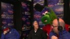 [NBC] Pure joy (and chaos) as the Phanatic joins Chase Utley in the booth as they get ready for the London Series
