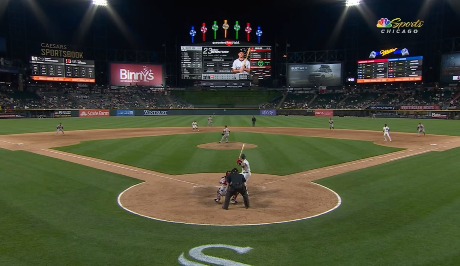 Umps call game over because defender ran into man on base