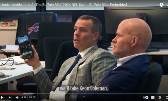 [BuffaloJon1] “Beane knew right then and there.....this makes me feel so much better about him trading [with] KC.” (Look at the time on Beane’s phone)