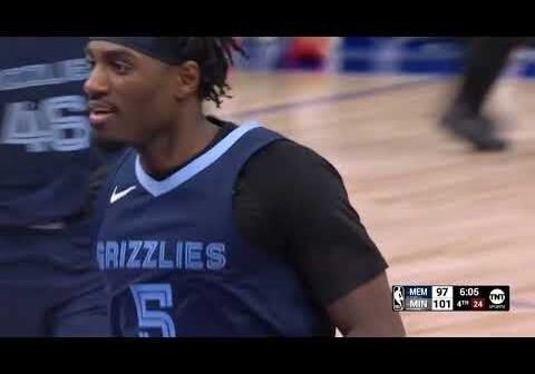 This channel has a bunch of random Grizzlies highlights. Here is 8 minutes of Vince hooping from January to start your weekend off the right way.