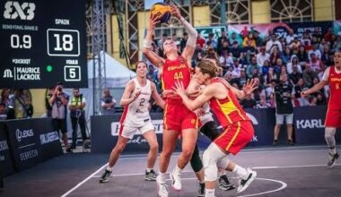 3x3 OQT Basketball Canada vs Spain last second shot