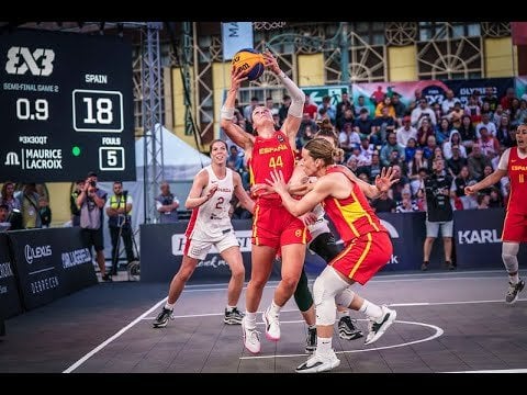3x3 OQT Basketball Canada vs Spain last second shot